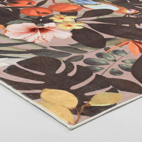 Mella 180cm x 270cm Tropical Design Rugs - Tropic Rose Rug Italy-Local