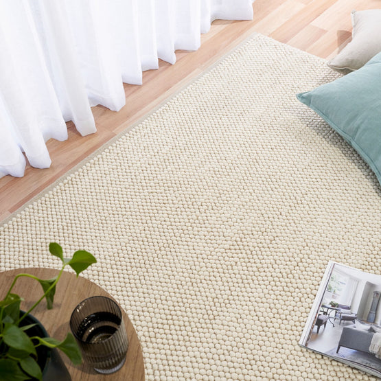 Murmur Wool Rug - Cream Wool Rug Mos-Local   