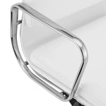 Ashton OC103W Low Back Office Chair - White Leather Office Chair Yus Furniture-Core   