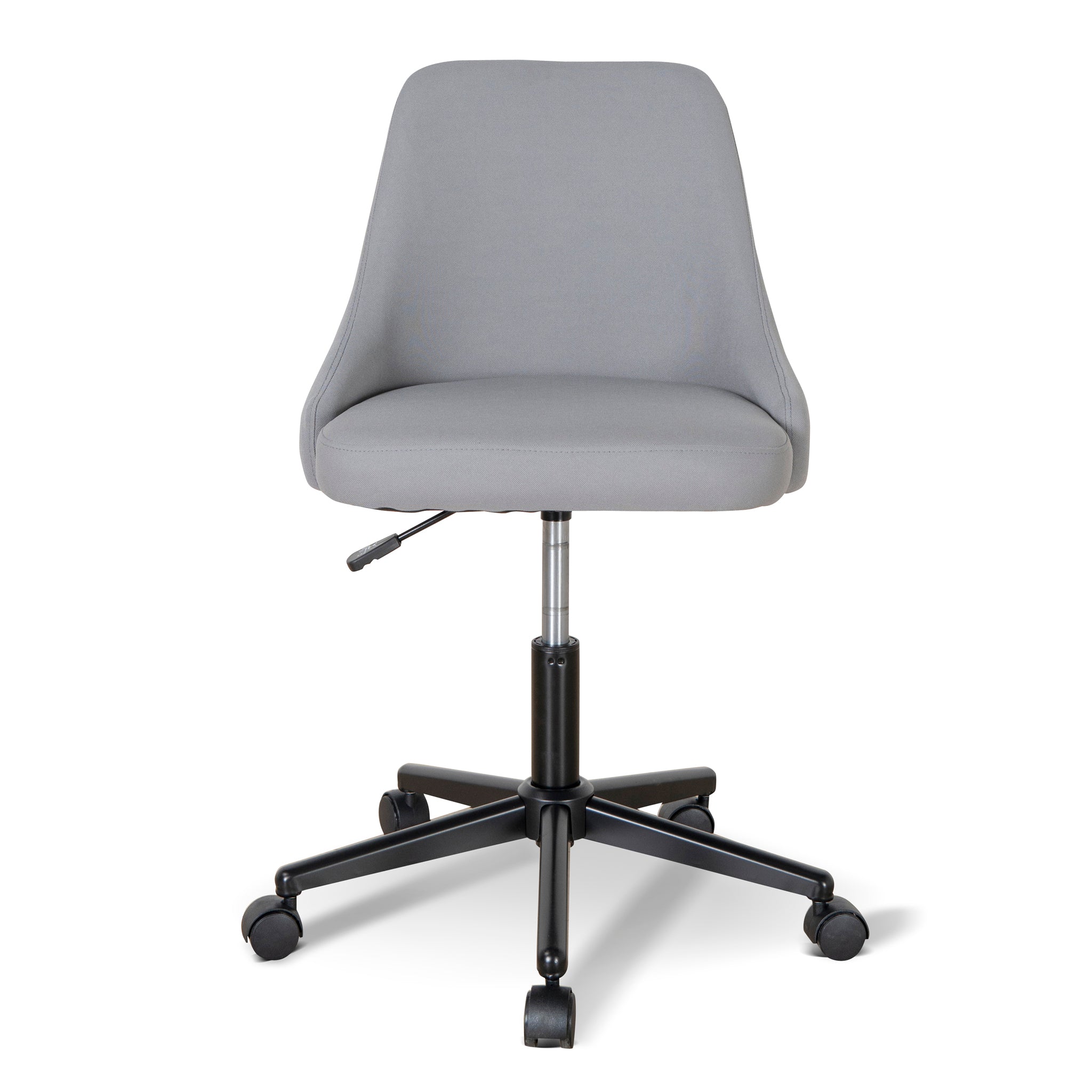 Ernesto Grey Fabric Office Chair - Black Base Office Chair Unicorn-Core