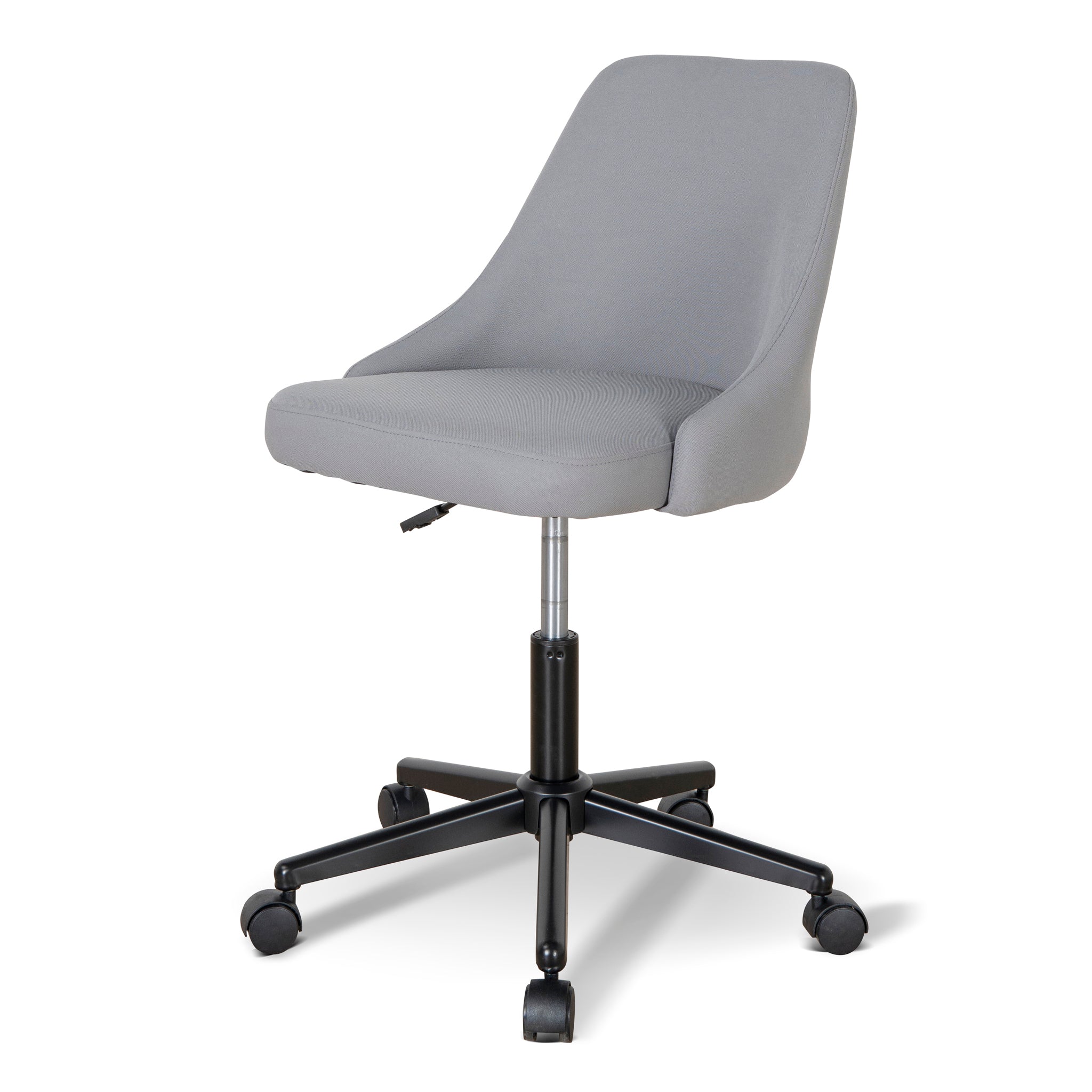 Ernesto Grey Fabric Office Chair - Black Base Office Chair Unicorn-Core