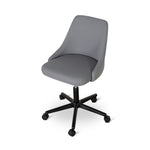 Ex Display - Ernesto Grey Fabric Office Chair - Black Base Office Chair Unicorn-Core   