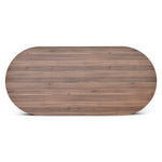 Ripponlea 2.4m Oval Meeting Table - Walnut Meeting Table Sun Desk-Core   