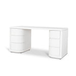 Ex Display - Aiza 1.6m Office Desk - White Office Desk Dwood-Core