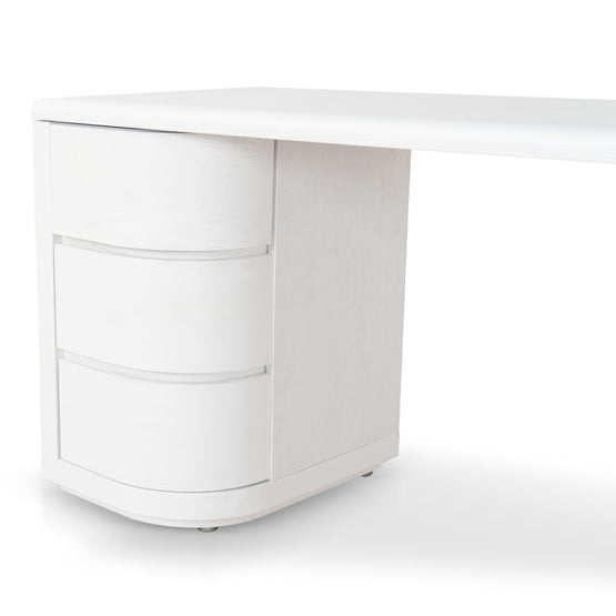 Ex Display - Aiza 1.6m Office Desk - White Office Desk Dwood-Core