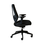 Raco Mesh Back Fabric Office Chair - Black Office Chair Rline-Local   