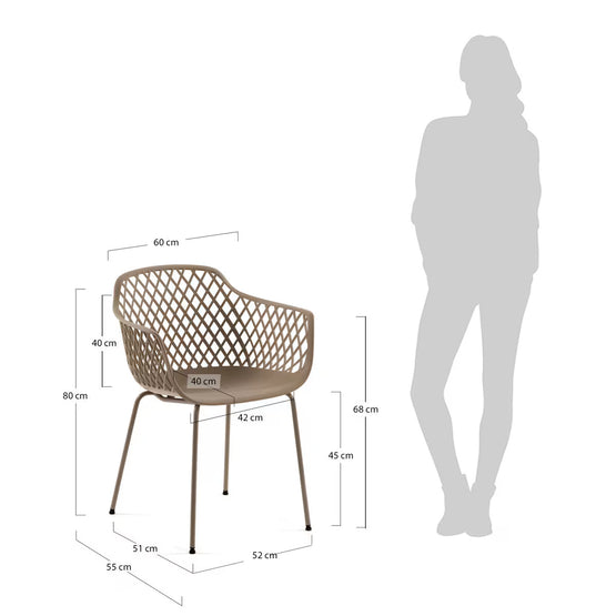 Reese Dining Chair - Beige Outdoor Chair The Form-Local