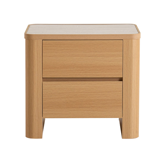 Stina Bedside Table - Natural Bedside Table Iggy-Core   