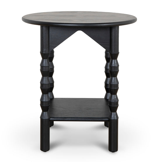 Globo 52cm Side Table - Full Black Side Table Nicki-Core   