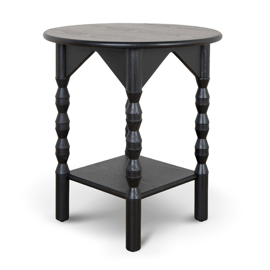 Globo 52cm Side Table - Full Black Side Table Nicki-Core   