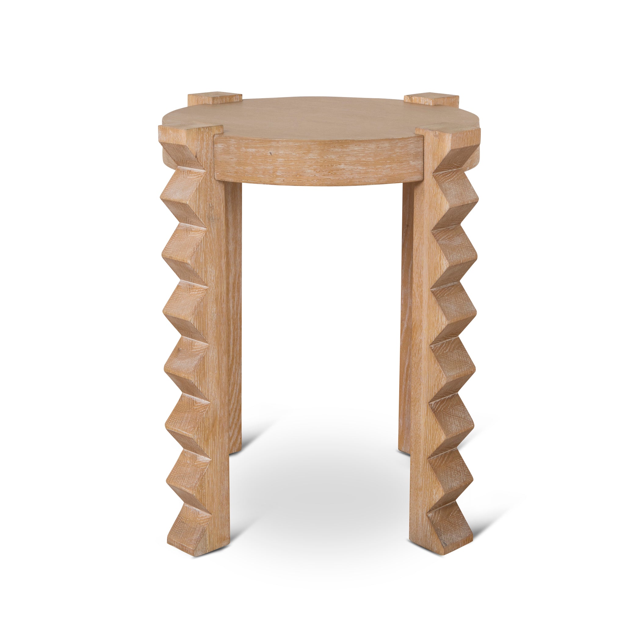 Maria Round Side Table - Natural Side Table Nicki-Core   