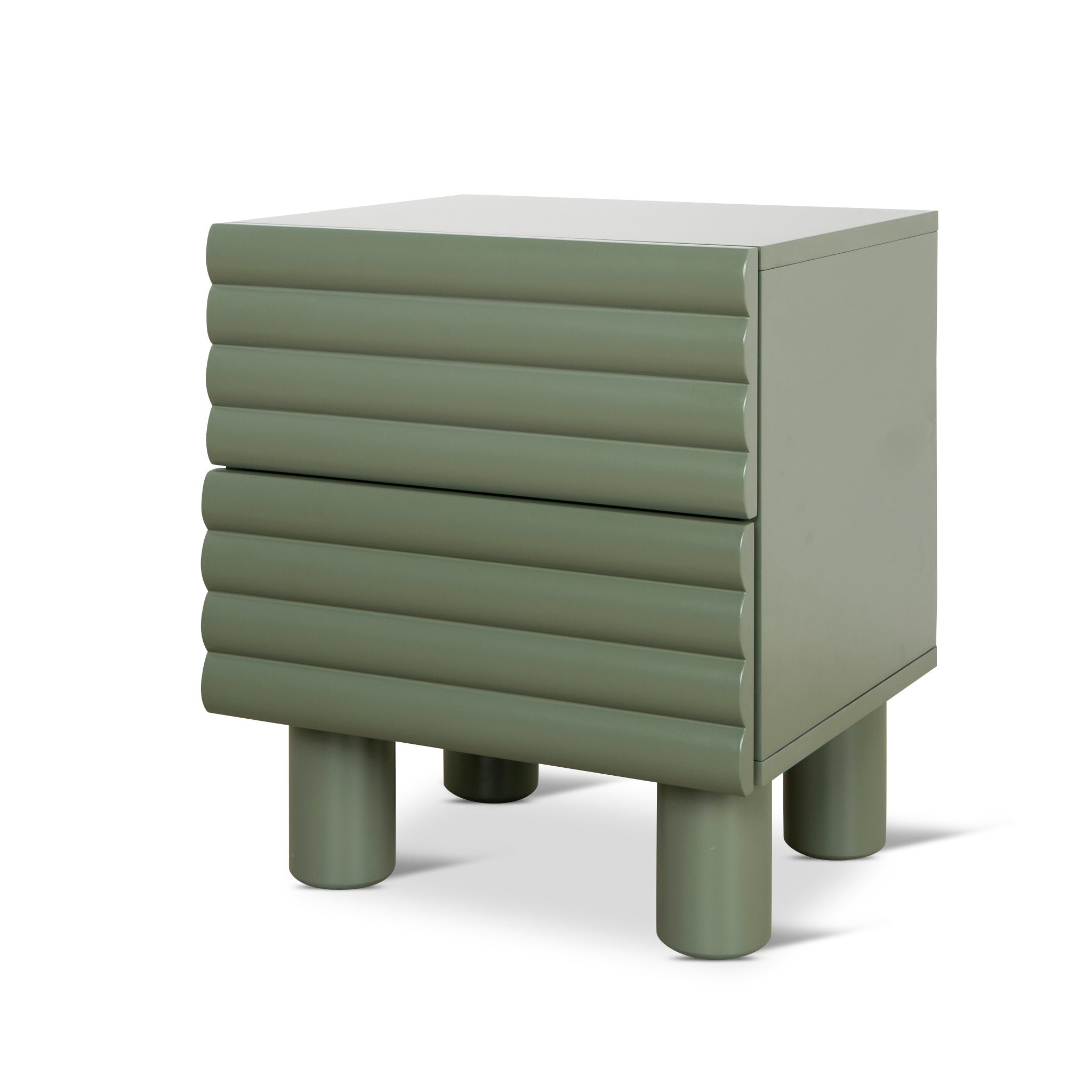 Vasuda 48cm Bedside Table - Green Bedside Table KD-Core   