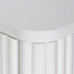 Melita Bedside Table - White Bedside Table KD-Core   