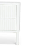 Melita Bedside Table - White Bedside Table KD-Core   