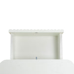 Melita Bedside Table - White Bedside Table KD-Core   