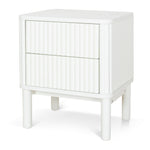 Melita Bedside Table - White Bedside Table KD-Core   