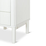 Melita Bedside Table - White Bedside Table KD-Core   