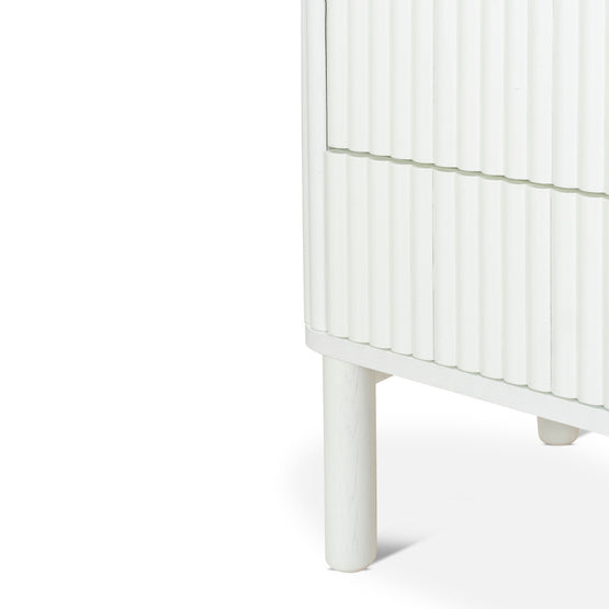 Melita Bedside Table - White Bedside Table KD-Core   