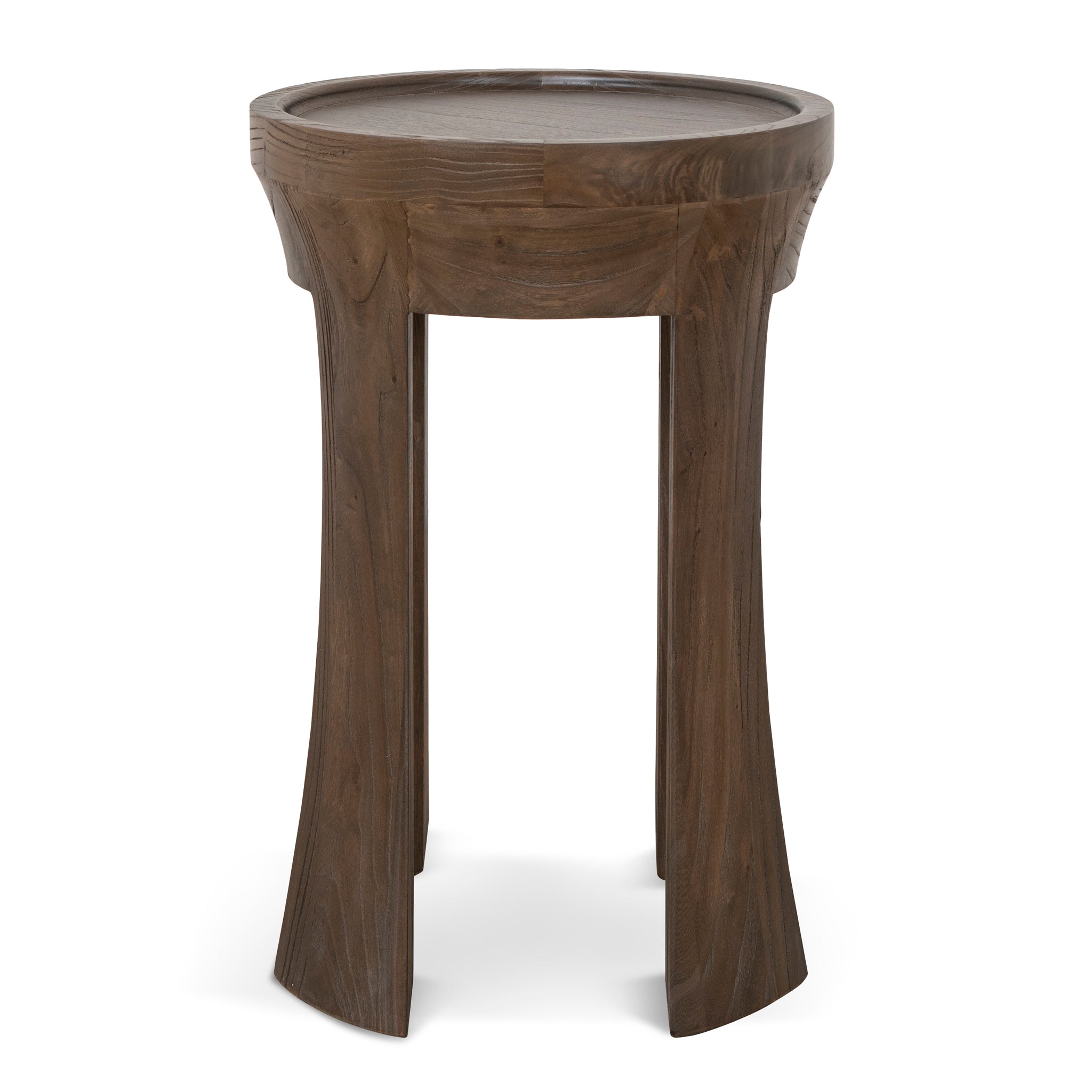 Ex Display - Frodo 34.5cm Round Side Table - Walnut Side Table Nicki-Core