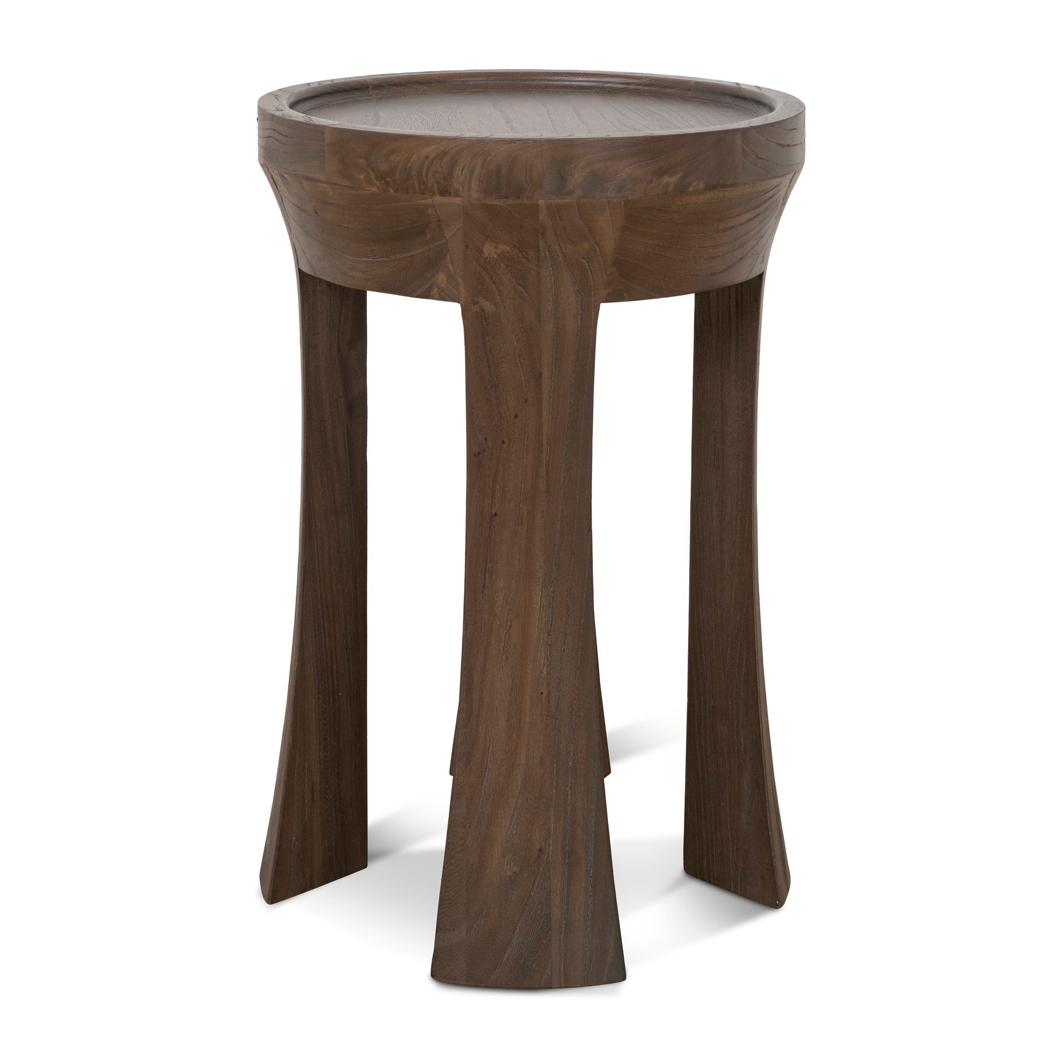 Ex Display - Frodo 34.5cm Round Side Table - Walnut Side Table Nicki-Core