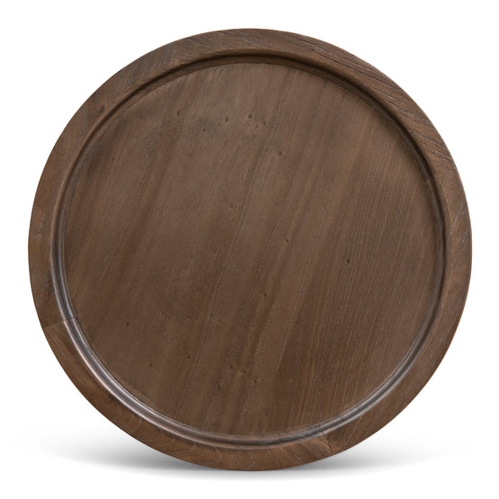 Frodo 34.5cm Round Side Table - Walnut Side Table Nicki-Core   