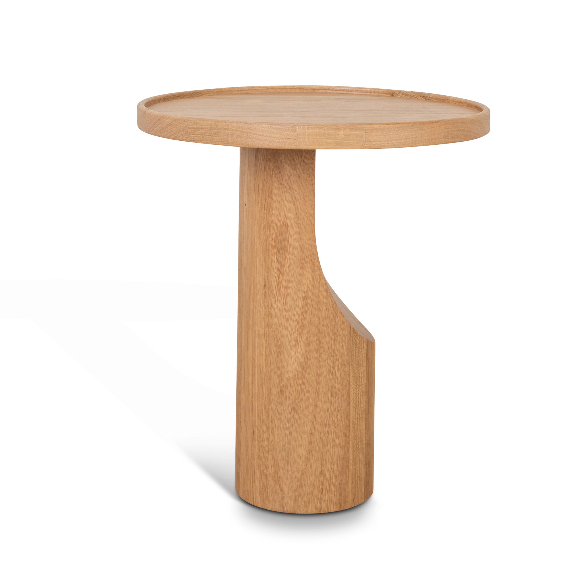 Ex Display - Mary 45cm Round Side Table - Natural Oak Side Table Oakwood-Core