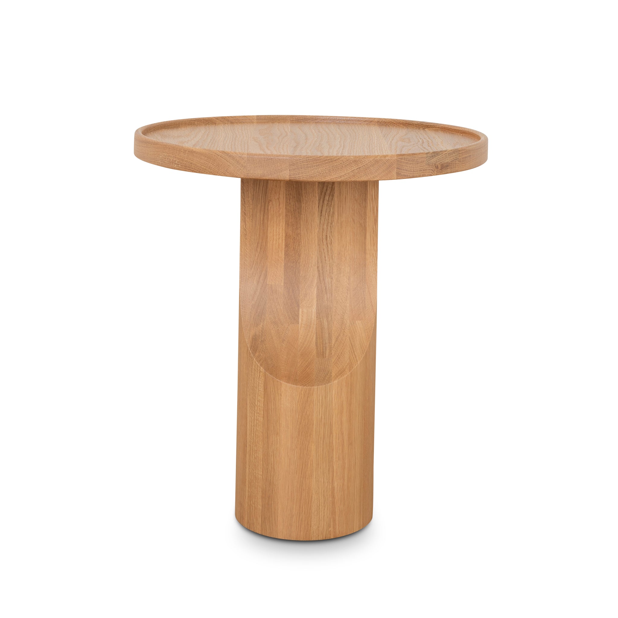 Ex Display - Mary 45cm Round Side Table - Natural Oak Side Table Oakwood-Core