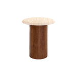 Imperial Walnut Side Table - Beige Iggy-Core