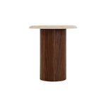 Imperial Walnut Side Table - Beige Iggy-Core