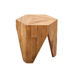 GoldLeaf Elm Side Table - Natural Iggy-Core