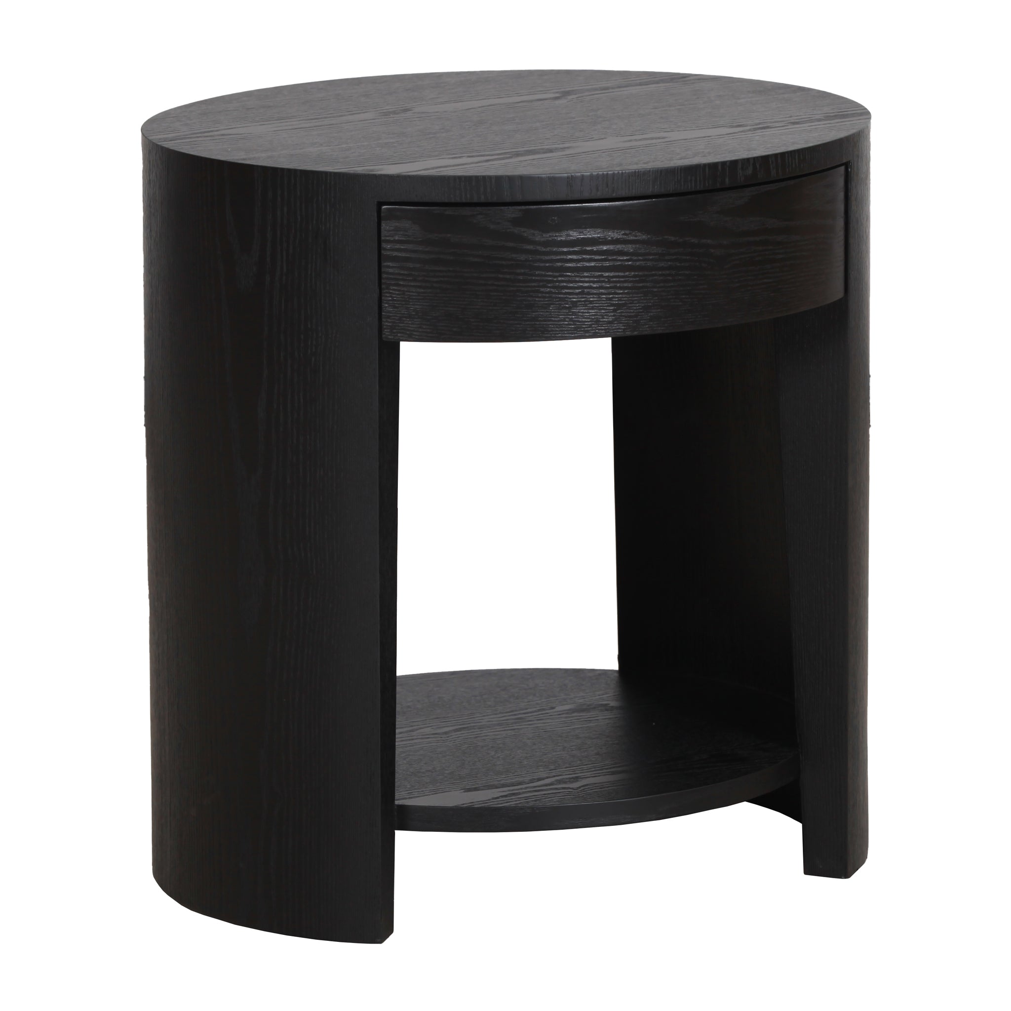 Aliya 55cm Side Table - Full Black Side Table Dwood-Core