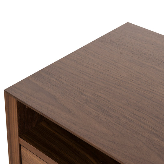 Ex Display - Asta SQ Wooden Bedside Table - Walnut  VN-Core   