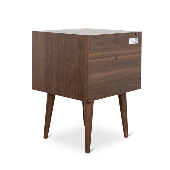 Asta SQ Wooden Bedside Table - Walnut Bedside Table VN-Core   