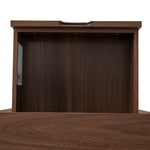 Asta SQ Wooden Bedside Table - Walnut Bedside Table VN-Core   