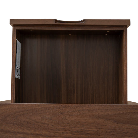 Asta SQ Wooden Bedside Table - Walnut Bedside Table VN-Core   