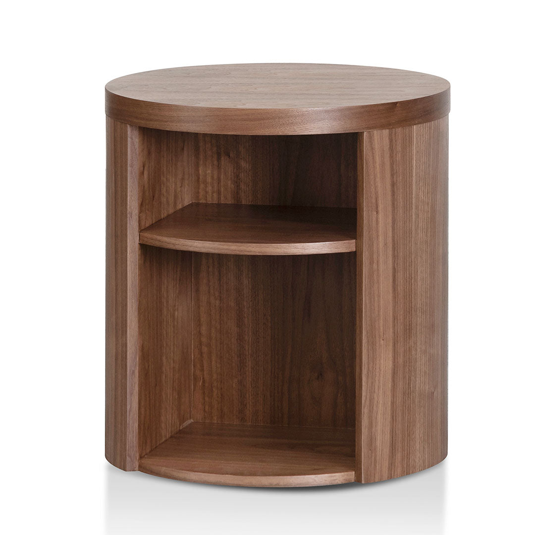 Ex Display - Honigold Round Wooden Bedside Table - Walnut Bedside Table Better B-Core   