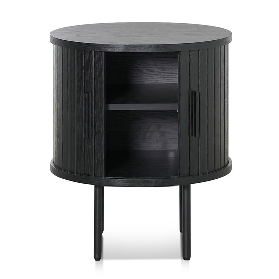 Dania Round Side Table - Full Black - Last One Side Table KD-Core   