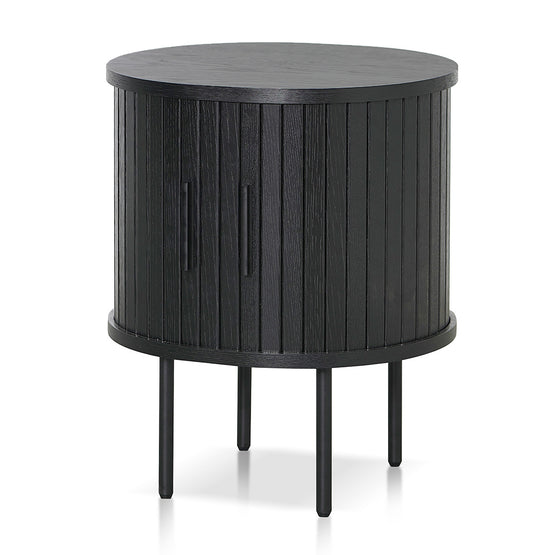 Dania Round Side Table - Full Black - Last One Side Table KD-Core   