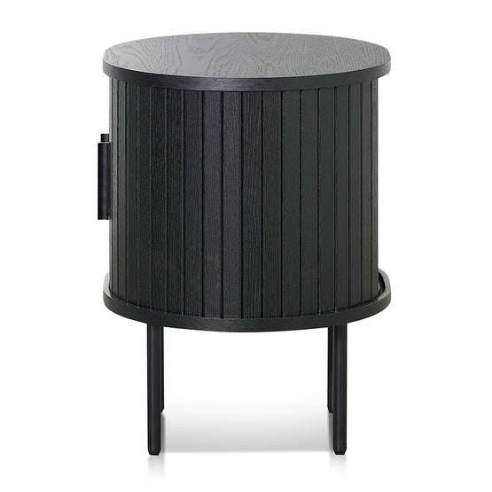 Dania Round Side Table - Full Black - Last One Side Table KD-Core   