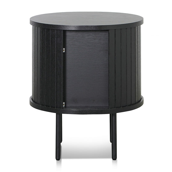 Dania Round Side Table - Full Black - Last One Side Table KD-Core   