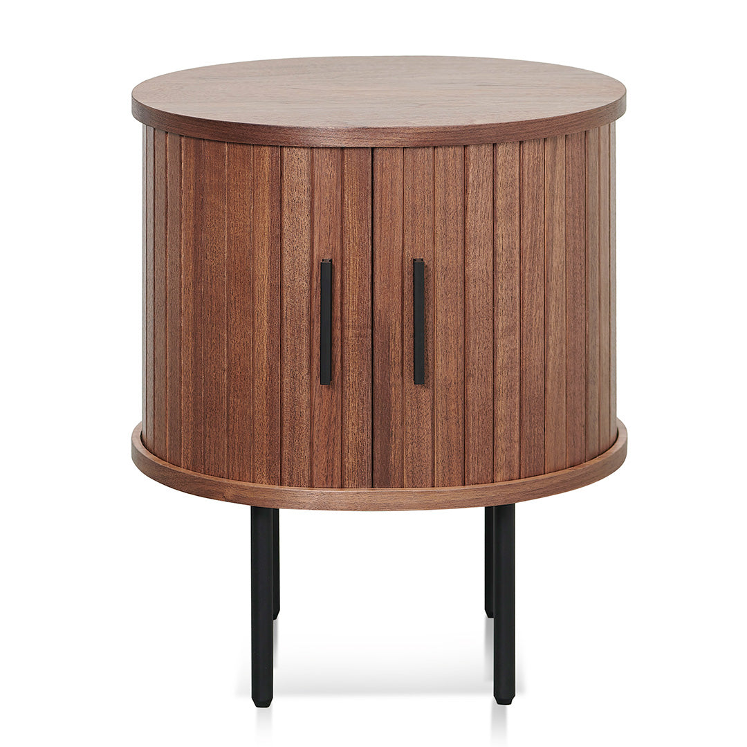 Ex Display - Dania Round Side Table - Walnut Side Table KD-Core