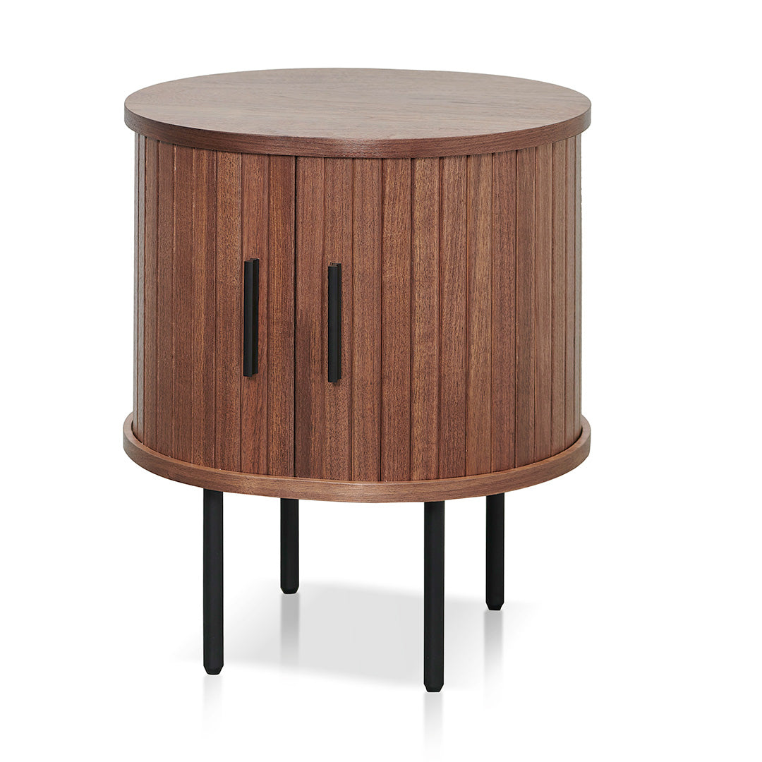 Ex Display - Dania Round Side Table - Walnut Side Table KD-Core