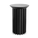 Marty Round Side Table - Black Oak Side Table Century-Core