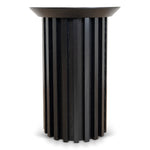 Marty Round Side Table - Black Oak Side Table Century-Core