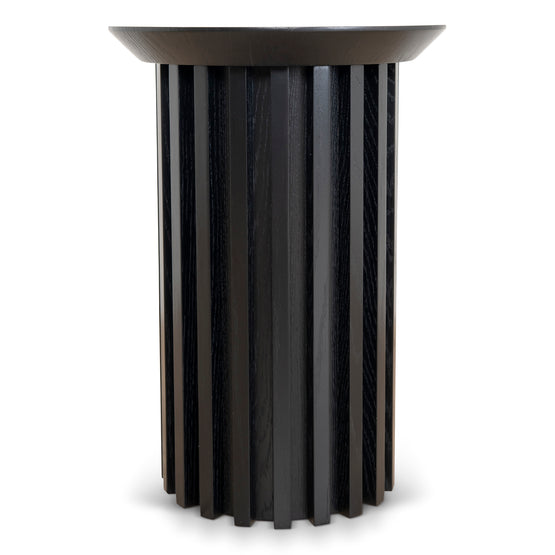 Marty Round Side Table - Black Oak Side Table Century-Core