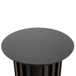 Marty Round Side Table - Black Oak Side Table Century-Core