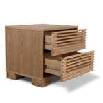 Ex Display - Riley Bedside Table - Natural Bedside Table Dwood-Core   