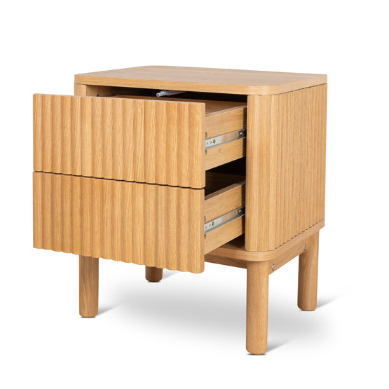 Melita Bedside Table - Natural Bedside Table KD-Core   