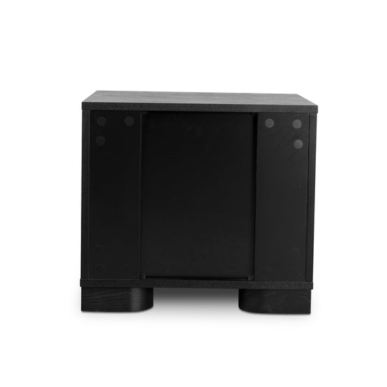 Riley Bedside Table - Full Black Bedside Table Dwood-Core   