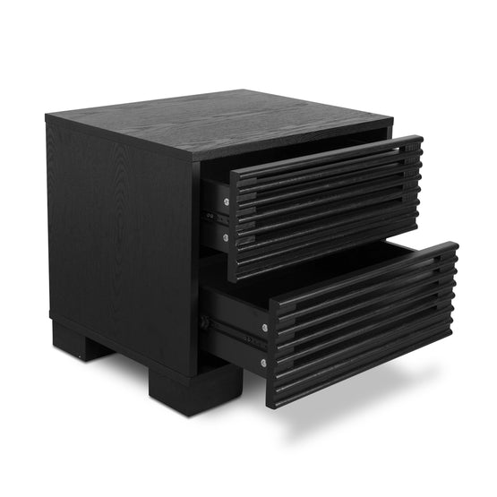 Riley Bedside Table - Full Black Bedside Table Dwood-Core   